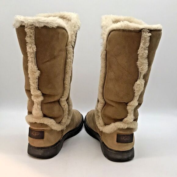 UGG Australia Katia Boots Women's 5 Brown Waterproof Suede Sheepskin 1008030 - Picture 8 of 11